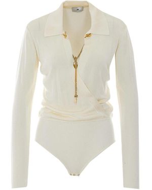 Elisabetta Franchi Butter Body - White