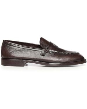 Giuliano Galiano Tequila Leather Loafers - Brown