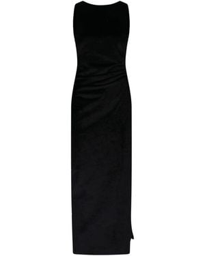 Dondup Velvet Maxi Dress - Black