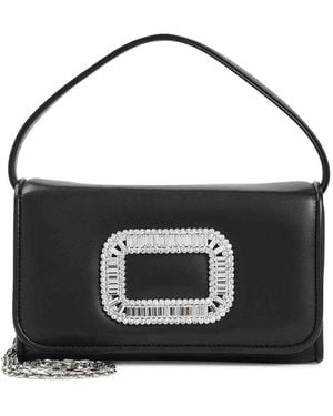 Roger Vivier Pilgrim Micro Bag - Black