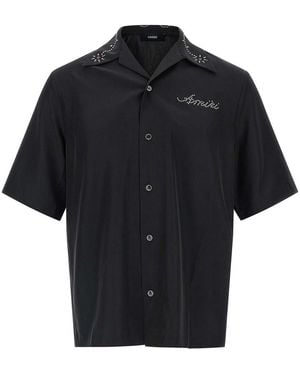 Amiri Stud Camp Shirt - Black