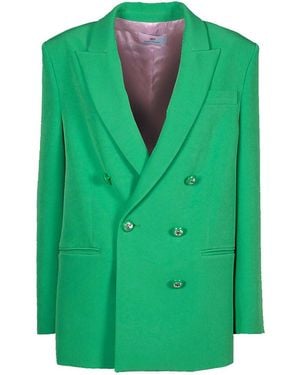 Chiara Ferragni Cady Double Breasted Jacket - Green
