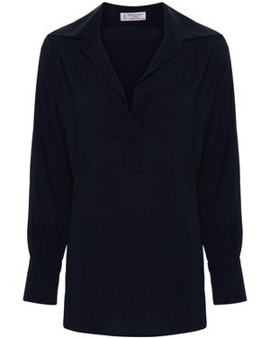 Alberto Biani Georgette Blouse - Blue