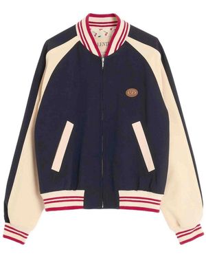 Valentino Garavani Le Chat De La Maison Bomber Jacket - Blue