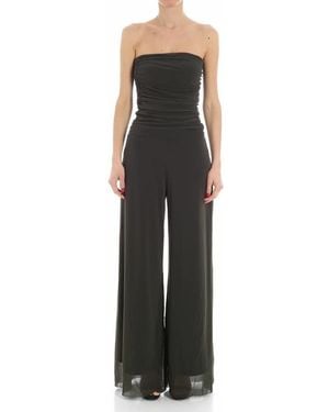 Fuzzi Army Palazzo Jumpsuit - Black
