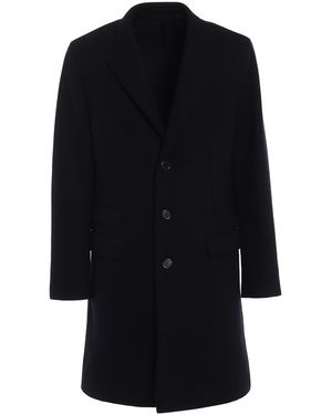 Neil Barrett Cappotto Skinny Fit Panno Di Lana - Nero