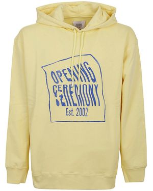Opening Ceremony Logo Print Hoodie - Grey