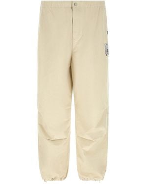 Maison Mihara Yasuhiro Pantaloni Da Paracadute Ripstop - Neutro