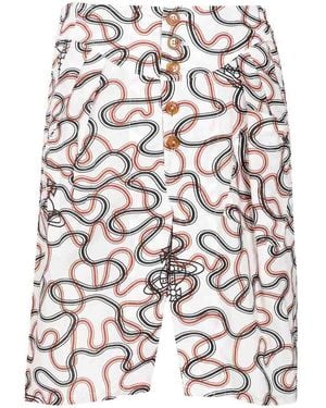 Vivienne Westwood Romario Bermuda Shorts - White