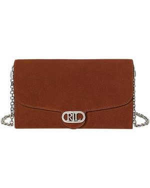 Ralph Lauren Adair 20-Wallet On A Chain-Large - Brown
