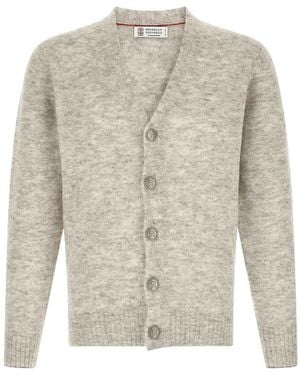 Brunello Cucinelli Cardigan - Blanc