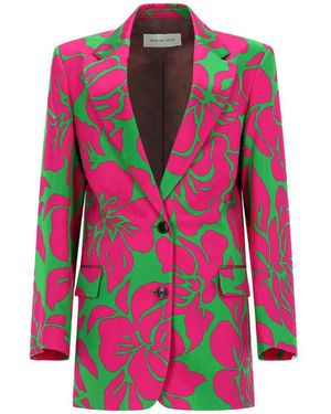 Dries Van Noten Single-Breasted Jacket - Pink