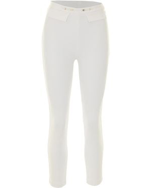 Elisabetta Franchi Trousers - White