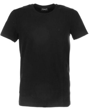 Dondup T-Shirt Nera Stretch - Black
