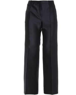 Givenchy Taffeta Flared Trousers - Blue