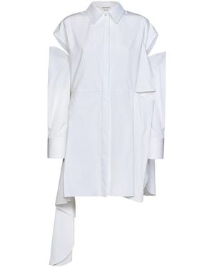 McQueen Vestido Corto - Blanco