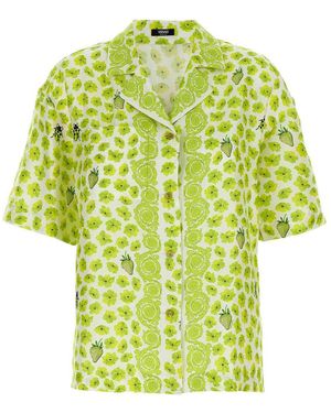 Versace Strawberry Garden Shirt - Yellow
