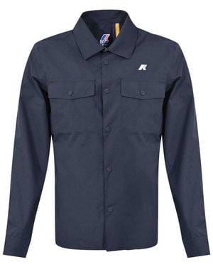 K-Way Umbert Stretch 2Layers Overshirt - Blue