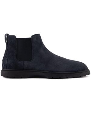 Tod's Tronchetto Suede Boots - Blue