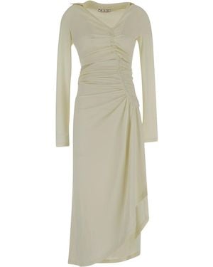 Off-White c/o Virgil Abloh Midi Dress - Natural