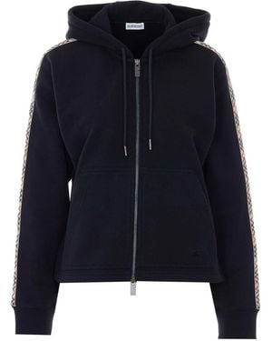 Burberry Harper Zip Hoodie - Blue