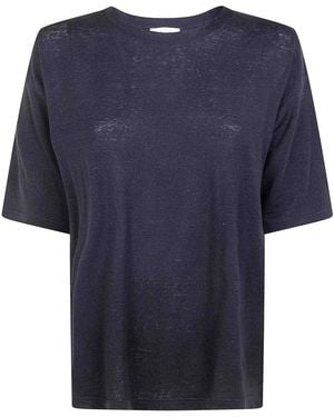 Ma'ry'ya Lino Stretch T-Shirt - Blue