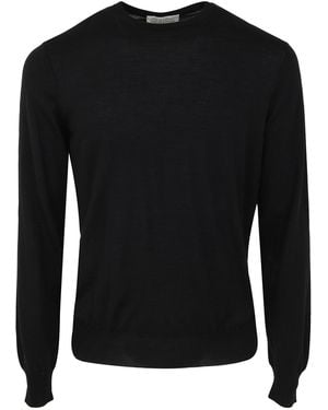 FILIPPO DE LAURENTIIS Round Neck Pullover - Black