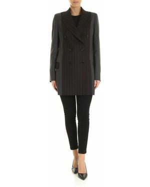 McQ Striped Blazer - Black