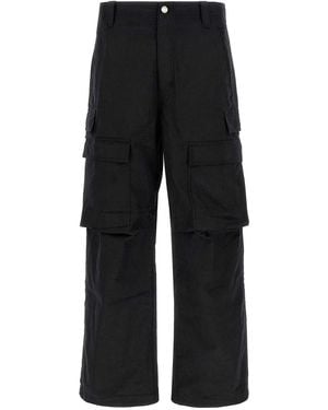 Purple Brand Woven Cargo Pants - Black