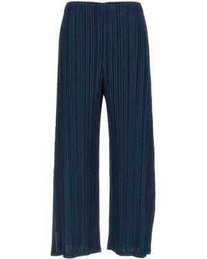 Pleats Please Issey Miyake Mellow Pleats Trousers - Blue