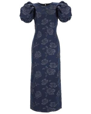 ROTATE BIRGER CHRISTENSEN Long Dress With Straps - Blue