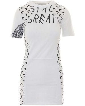 Marine Serre Mini Dress - Grey