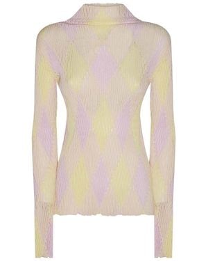 Burberry Cotton Knitwear - White