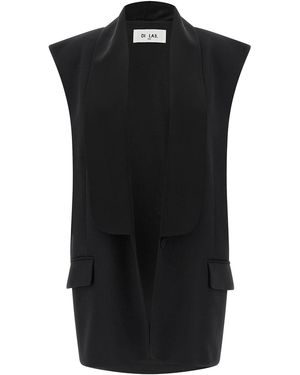 DI.LA3 PARI' Tuxedo Vest - Black