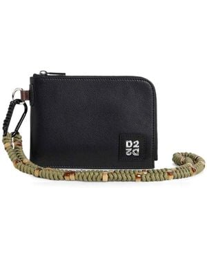DSquared² Pochette D2 Upside Down - Nero
