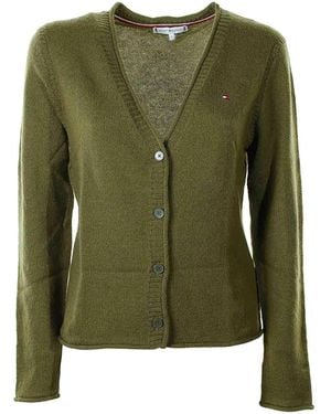 Tommy Hilfiger Wool Cardigan - Green