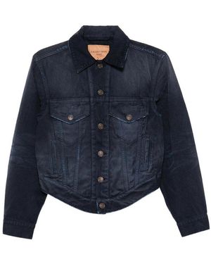 Balenciaga Denim Cotton Jacket - Blue
