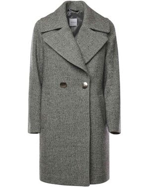 Alisheva Peach Wool And Cashmere Coat - Grey