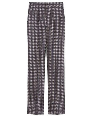 Max Mara Fauna Straight-Leg Pants - Gray