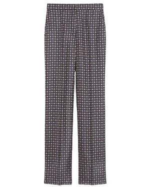 Max Mara Fauna Straight-Leg Trousers - Grey