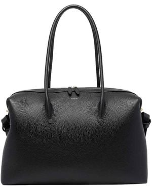 Yuzefi Large Brioche Shoulder Bag - Black