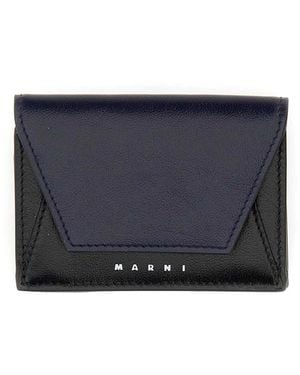 Marni Tri-Fold Wallet - Blue