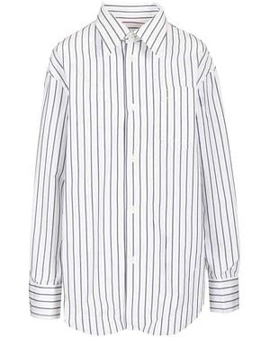 Ami Paris Wide Striped Shirt - White