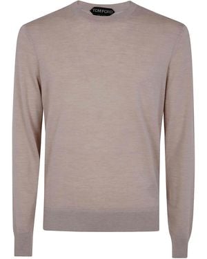 Tom Ford Knitwear Crew Neck Knitted - Brown