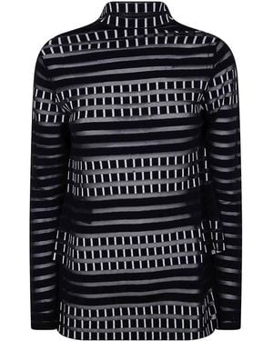 Pierantonio Gaspari Asymetrical Jacquard Pull - Black