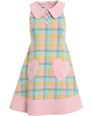Moschino Check Flared Dress - Multicolour