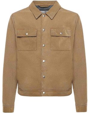 MM6 by Maison Margiela Denim Trucker Jacket - Brown