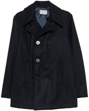 chesapeake's Double-Breasted Peacoat Coat - Blue