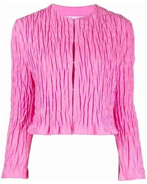 MSGM Geraffte Blusejacke - Pink