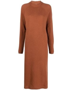 Alysi Merino Wool Dress - Brown